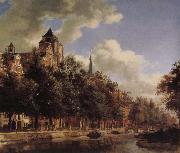 Jan van der Heyden Canal scenery France oil painting artist